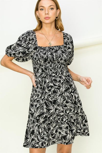 Burning Desire Puff Sleeve Mini Dress – BLACK S outfit idea for women | Ro + Ivy