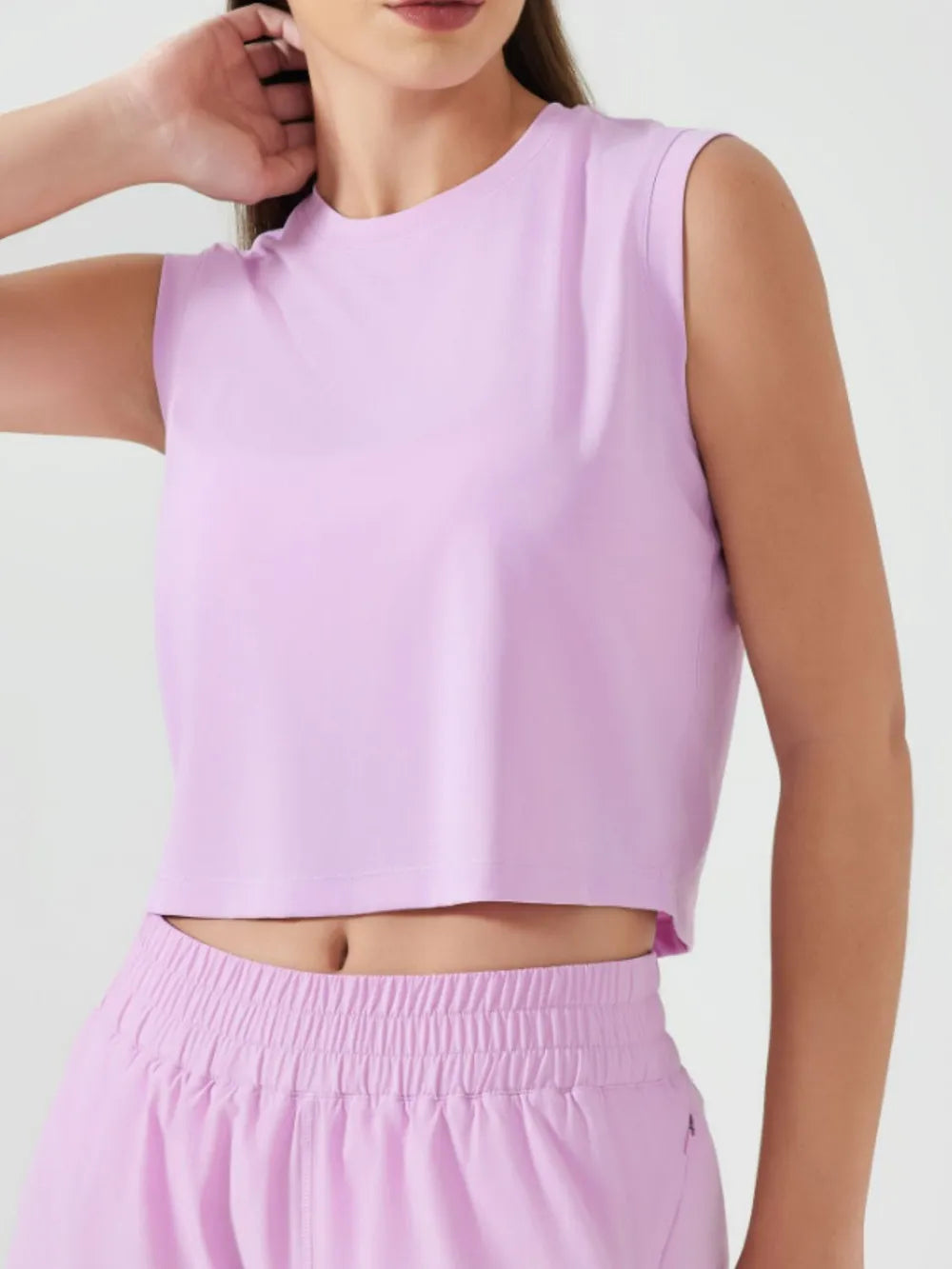 Round Neck Activewear Tank Top