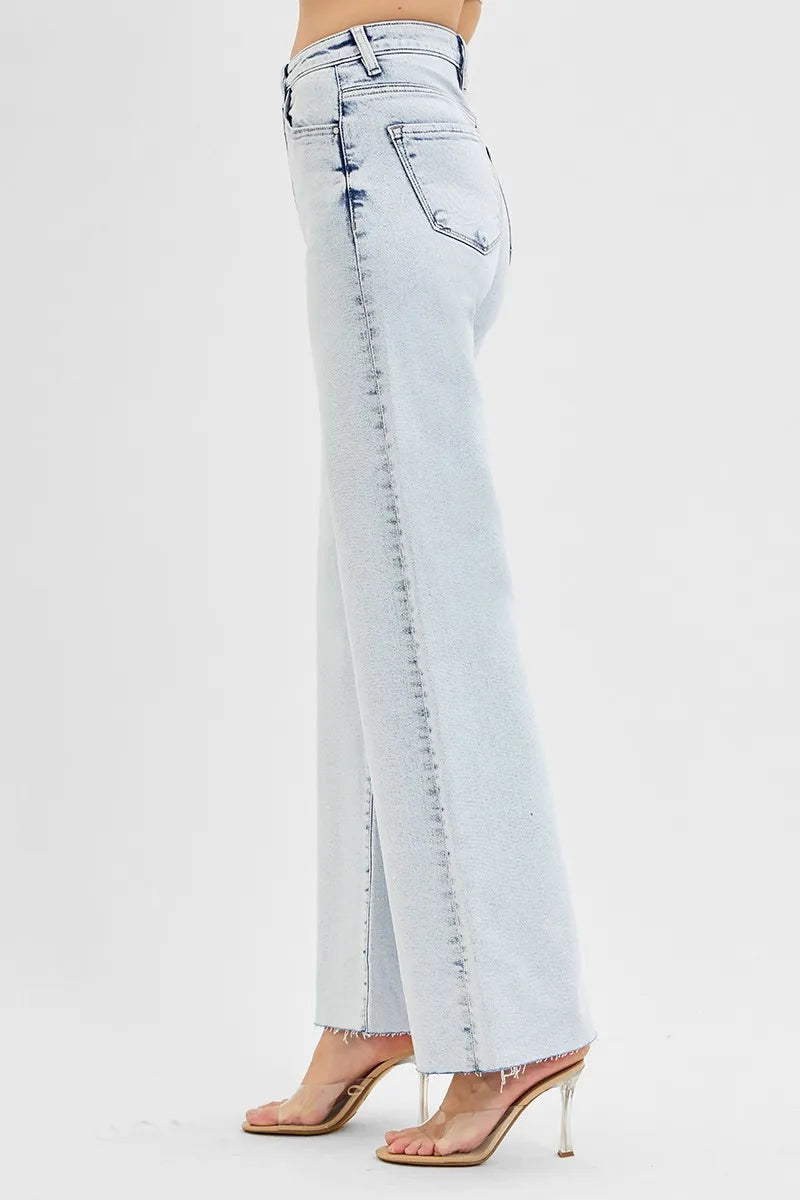 Full Size High Rise Wide Leg Jeans Plus Size – outfit idea for women | Ro + Ivy
