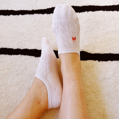 Set Of 3 Side Strawberry Low Cut Socks | Trendy Socks Outfit Idea for Women by Ro + Ivy | Elevated Basics, Modern Comfort & Style
