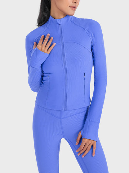 Long Sleeve Zip-Up Activewear Jacket