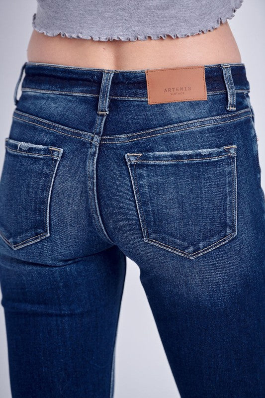 Mid Rise Stretch Super Flare Jeans | Trendy Jeans Outfit Idea for Women by Ro + Ivy | Elevated Basics, Modern Comfort & Style