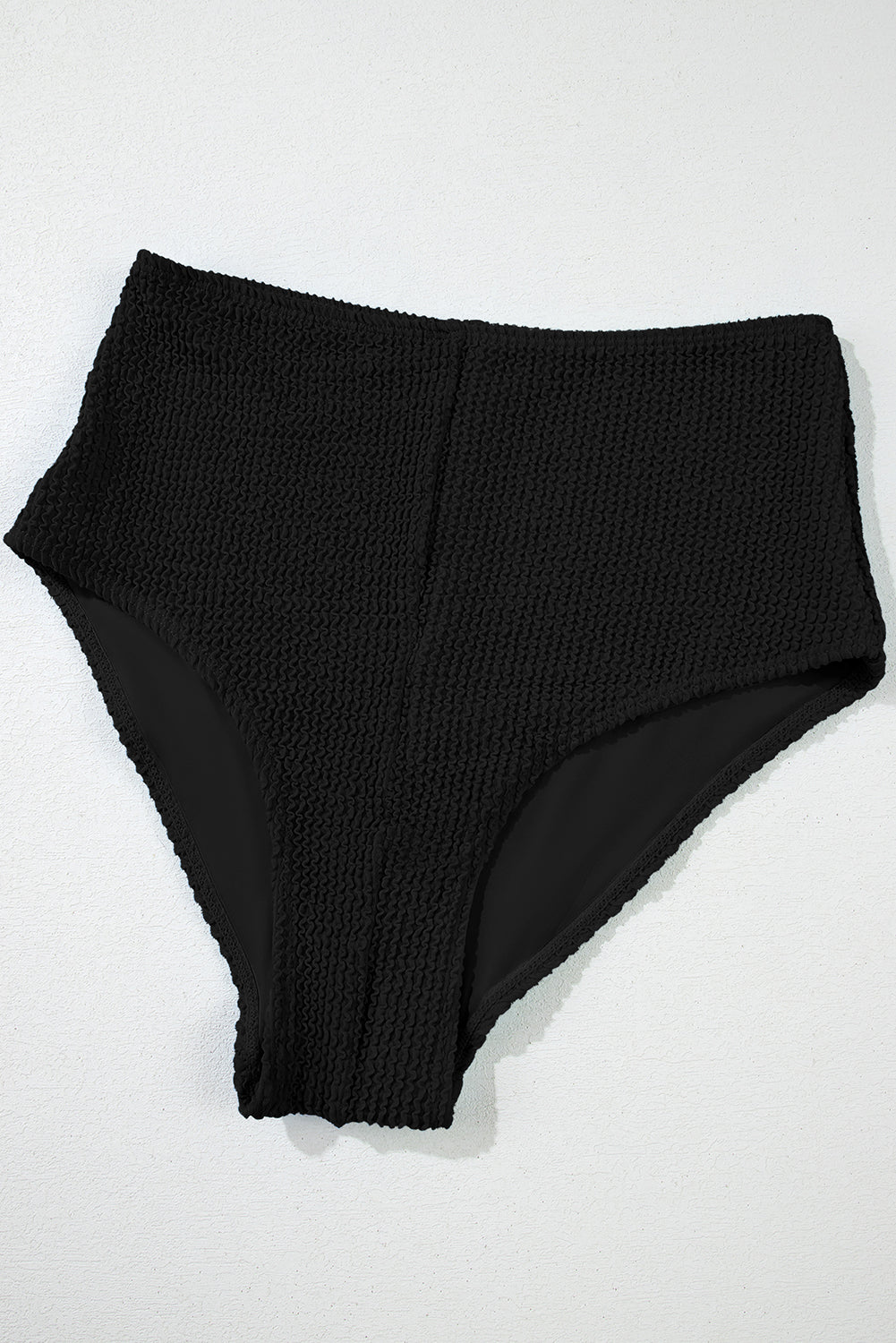 Colorblock Corded Square Neck High Waist Bikini Set — Modern Beach Statement Style - Swimwear/Bikinis
