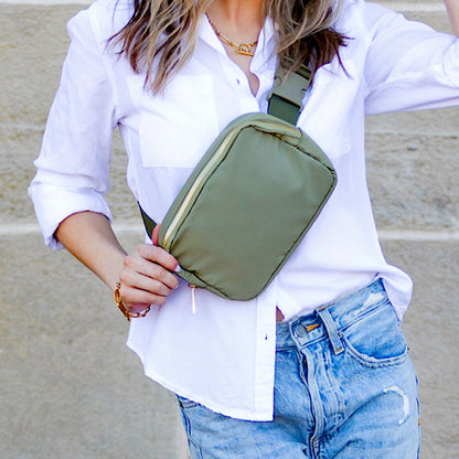 Roam 2L Oversize Nylon Sling Crossbody Belt Bum Fanny Waist Bag -
