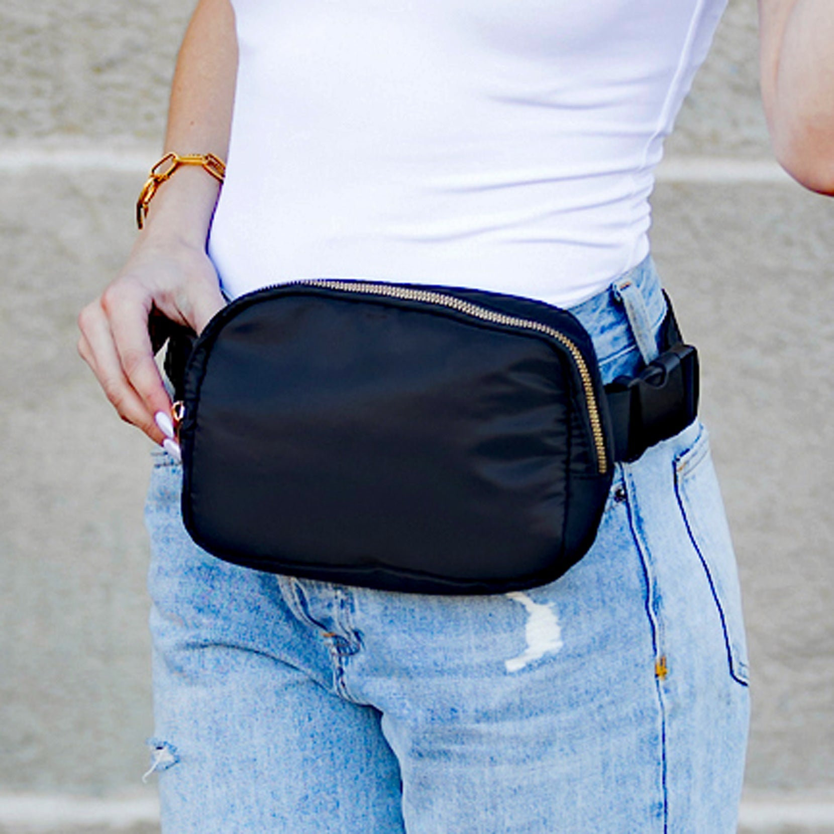 Roam 2L Oversize Nylon Sling Crossbody Belt Bum Fanny Waist Bag -