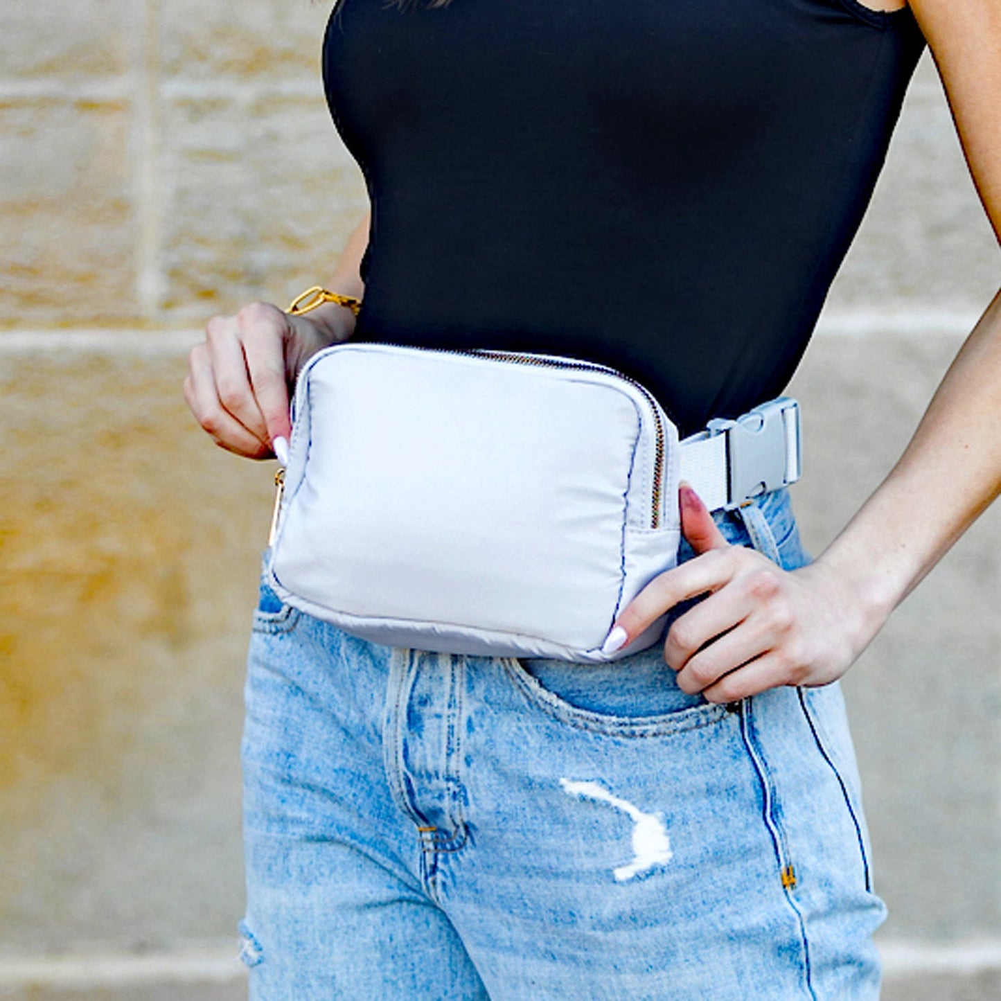 Roam 2L Oversize Nylon Sling Crossbody Belt Bum Fanny Waist Bag -