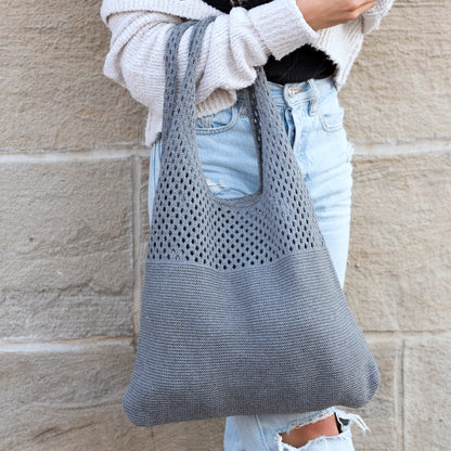 Slouchy Open Knit Hobo Shoulder Bag — Relaxed Woven Festival Tote - Shoulder Bags