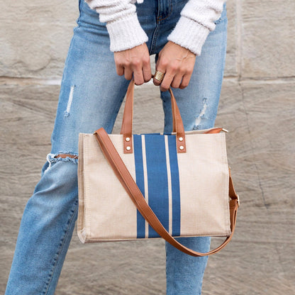 Canvas Stripe Tote -