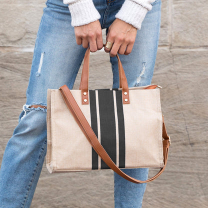 Canvas Stripe Tote -