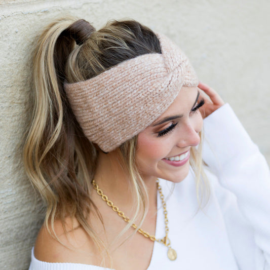Cozy Knit Marled Headwrap