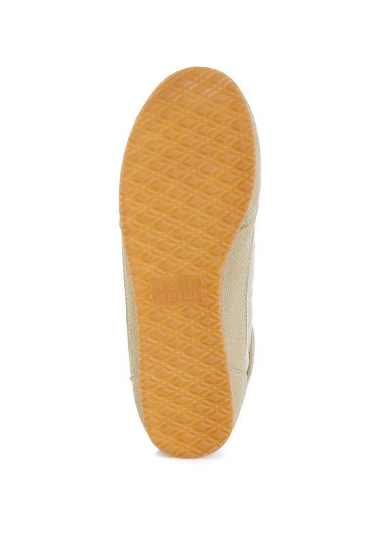 Low Microfiber & Mesh Paneling Sneakers | Trendy Sneakers Outfit Idea for Women by Ro + Ivy | Elevated Basics, Modern Comfort & Style