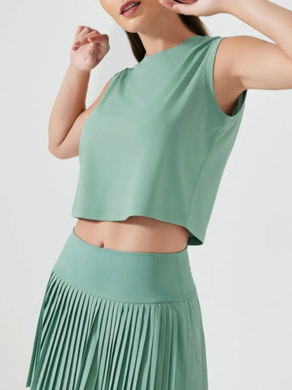 Round Neck Activewear Tank Top