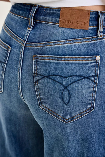 High Waist Palazzo Jeans - Jeans