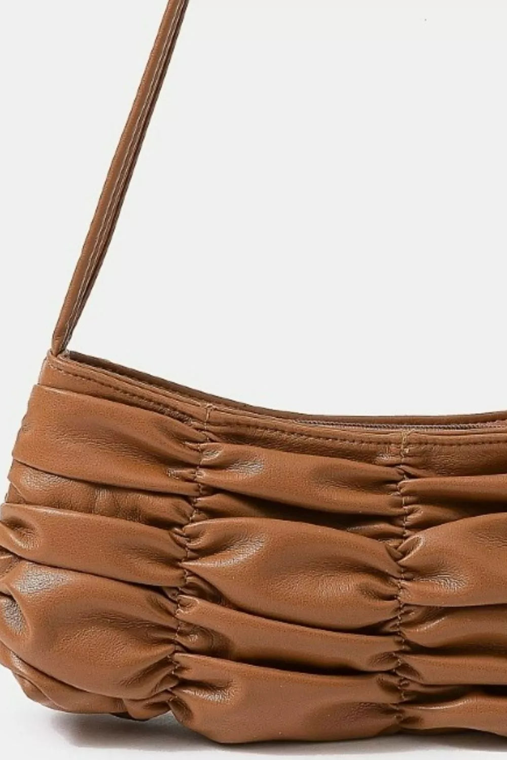 Faux Leather Pleated Hand Bag | Trendy Shoulder Bags Outfit Idea for Women by Ro + Ivy | Elevated Basics, Modern Comfort & Style