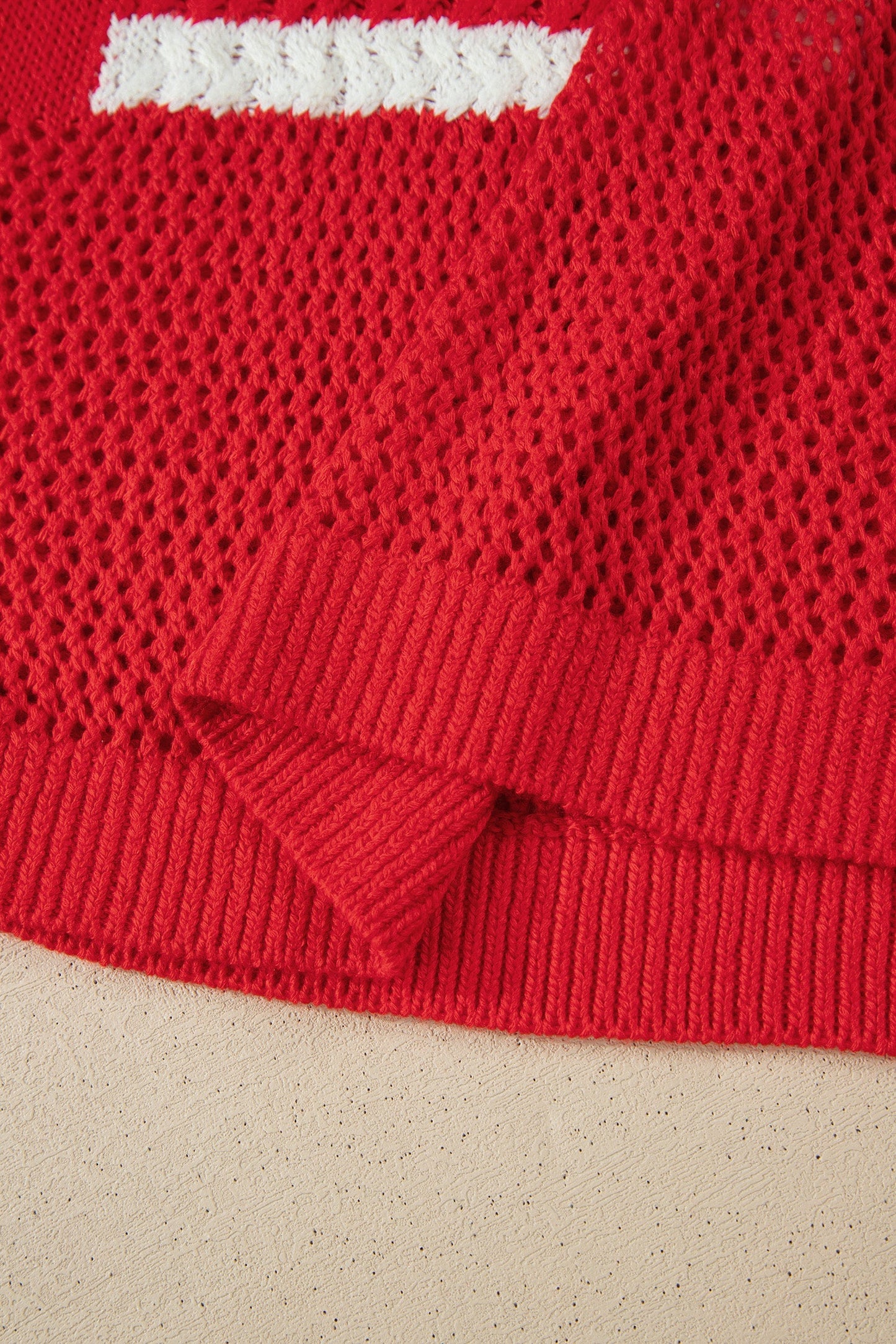 Darling Knit Graphic Short Sleeve Sweater — Festive Celebration Cute Style - Short Sleeve Sweaters