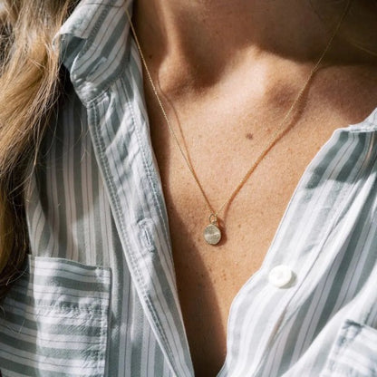 Little Boom Pendant Necklace – outfit idea for women | Ro + Ivy