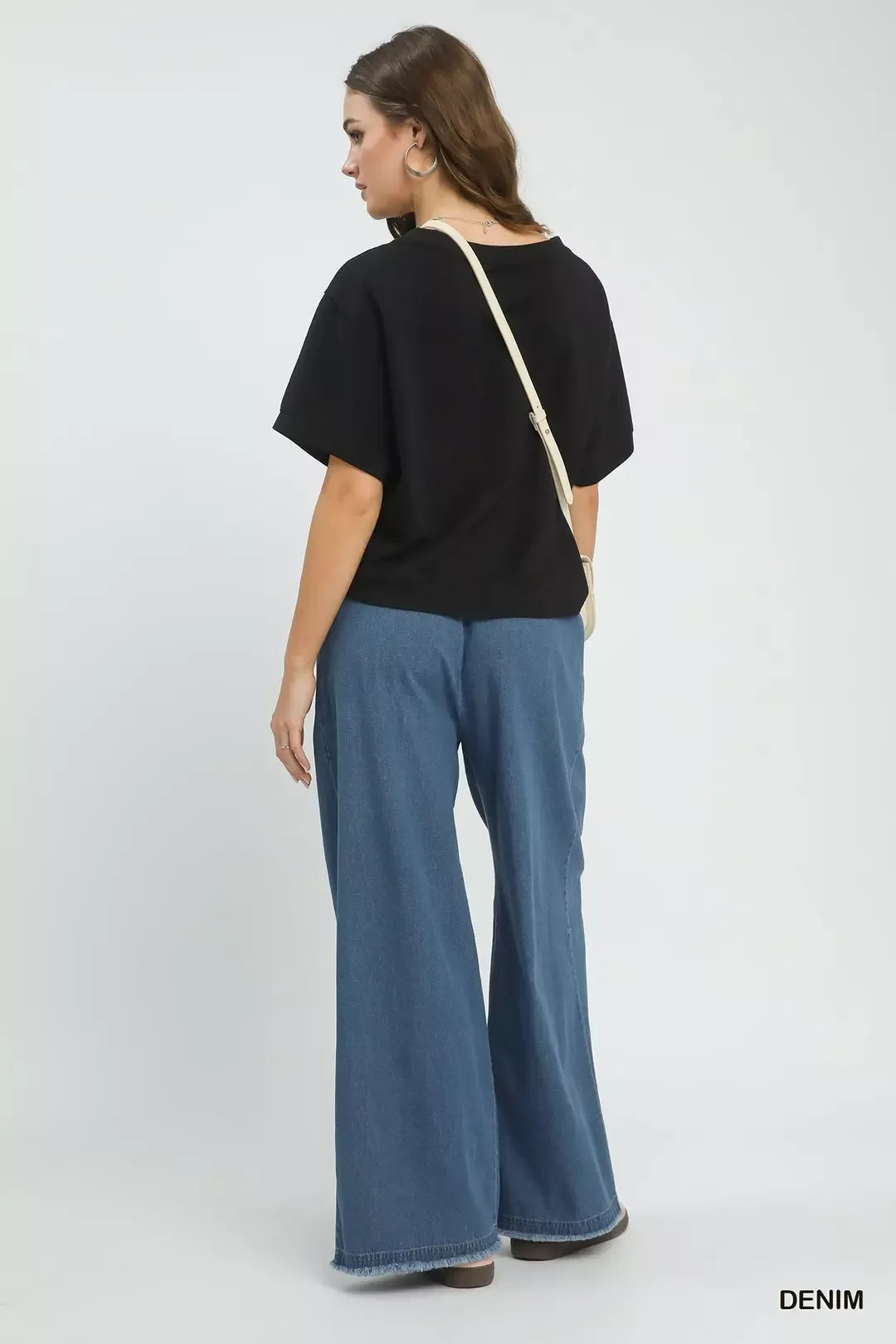 Stone Washed Vintage Faded Wide Leg Pants — Relaxed Flowy Casual Everyday Style - Pants