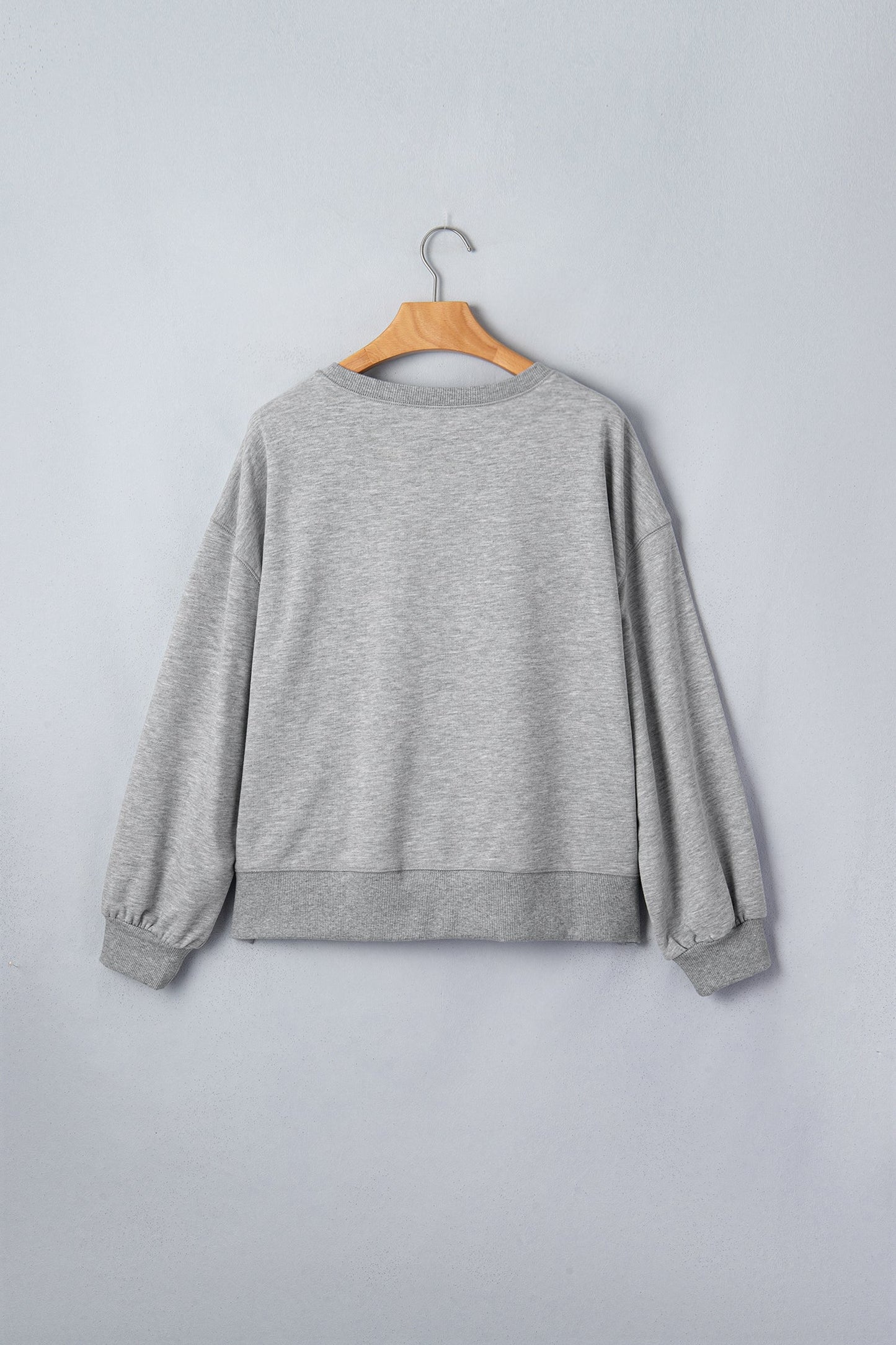 Halloween Western Ghost Sequin Graphic Long Sleeve Sweatshirt