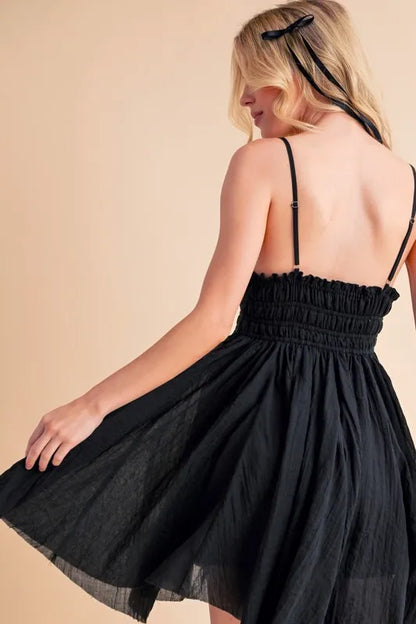 Lace Detail Mini Cami Dress – outfit idea for women | Ro + Ivy