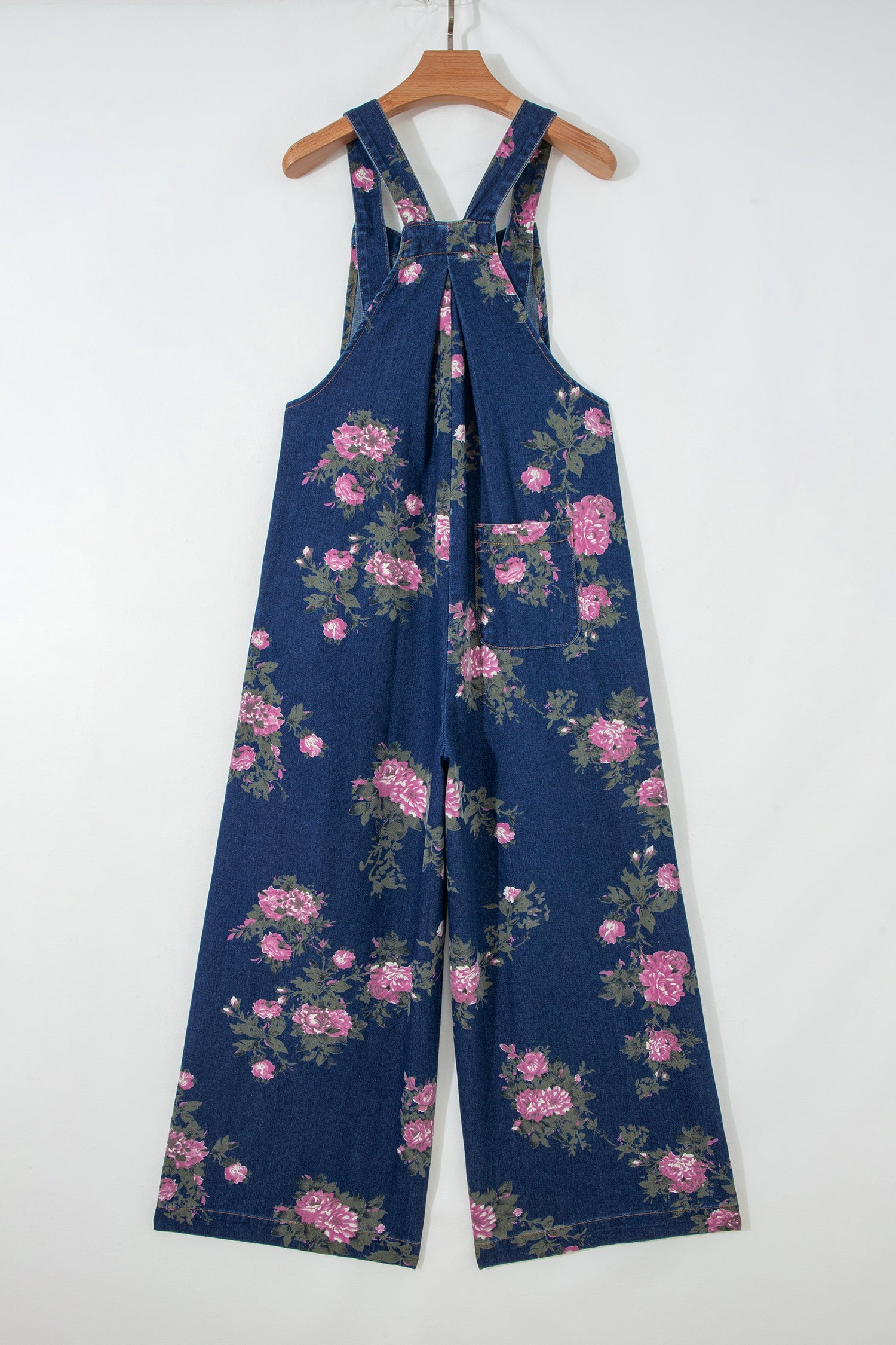 Floral Print Wide Leg Relaxed Fit Jumpsuit — Boho Effortless Everyday Style - Jumpsuits & Rompers