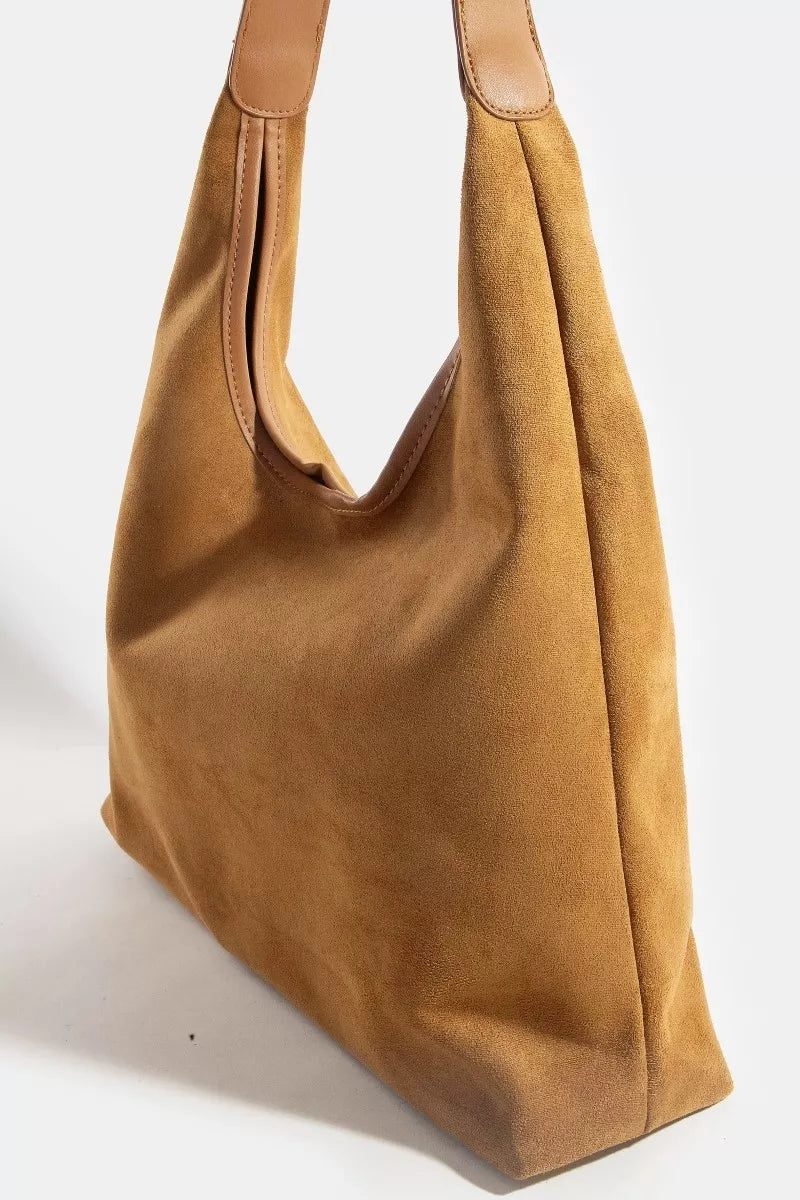 Faux Suede Hobo Bag | Trendy Hobo Bags Outfit Idea for Women by Ro + Ivy | Elevated Basics, Modern Comfort & Style