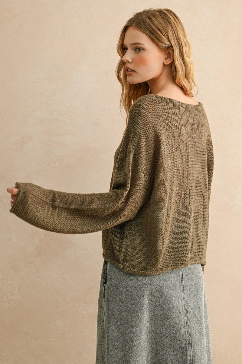 Lightweight Oversized Knit Sweater