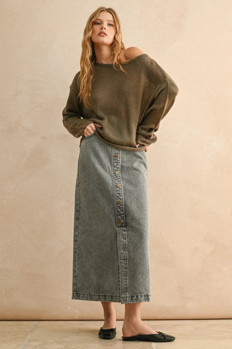 Lightweight Oversized Knit Sweater
