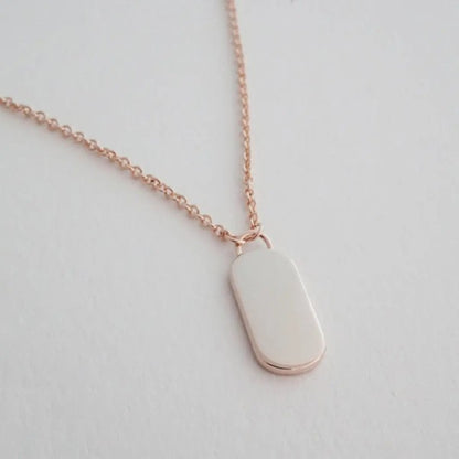 Julia Tag Necklace – outfit idea for women | Ro + Ivy