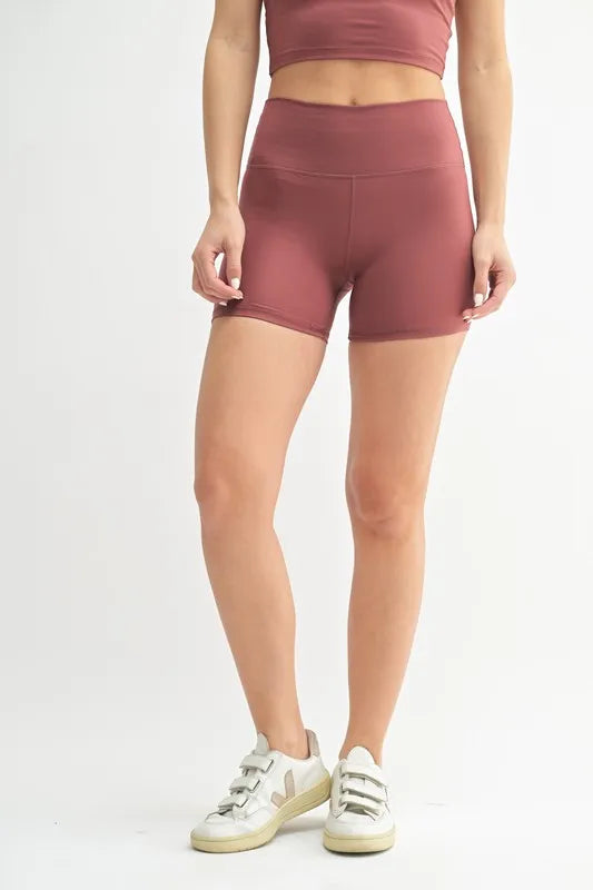 Contour Active Shorts in Red - RED PEAR Active Shorts