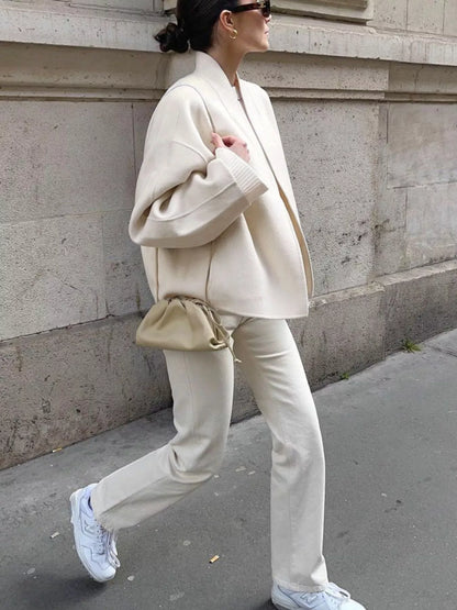 Women's Open Front Lightweight Cropped Coat - Coats