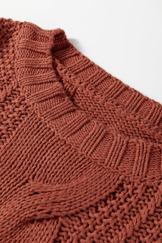 Chunky Knit Textured Sweater | Trendy Sweaters Outfit Idea for Women by Ro + Ivy | Elevated Basics, Modern Comfort & Style