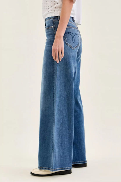 High Waist Palazzo Jeans - Jeans
