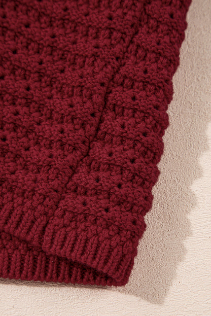Pointelle Slim Fit Sweater Tank — Sexy Open Knit Everyday Wardrobe Style -