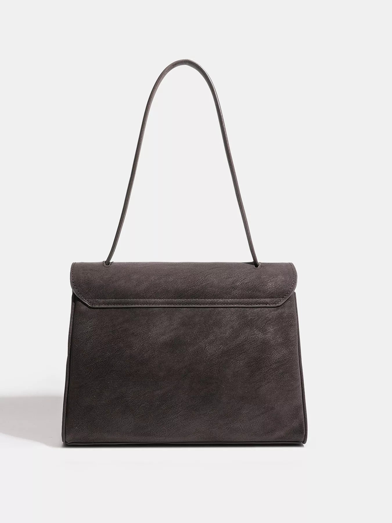 Women's Buckle Closure Faux Leather Shoulder Bag - Shoulder Bags