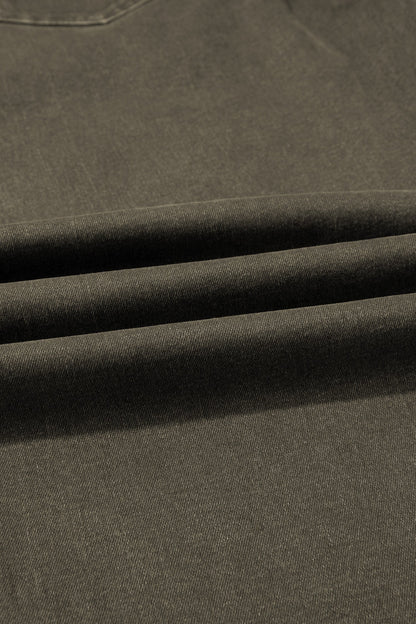 Square Patch Pocket Barrel Jeans