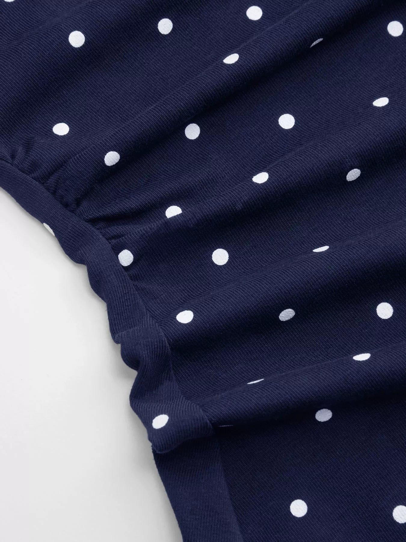 Polka Dot Boat Neck Flare Sleeves Mini Dress