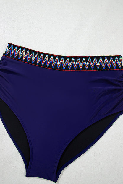 Wrap V-Neck Knot High Waisted Plus Bikini — Alluring Supportive Beach Style - Plus Size Swimwear