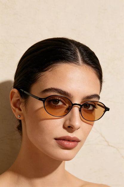 Women's Vintage Oval Sunglasses - Style C One Size Sunglasses