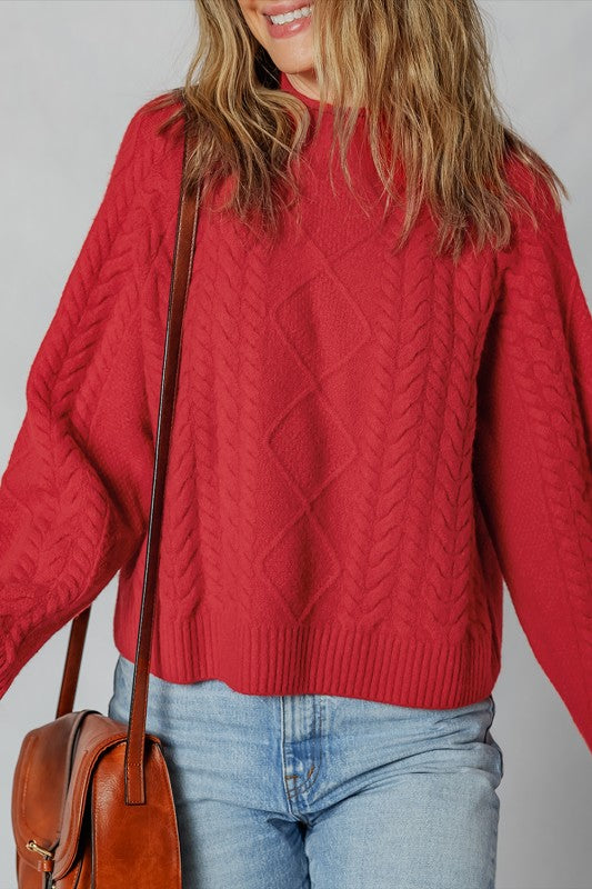 Cable Knit Oversized Sweater | Trendy Sweaters Outfit Idea for Women by Ro + Ivy | Elevated Basics, Modern Comfort & Style