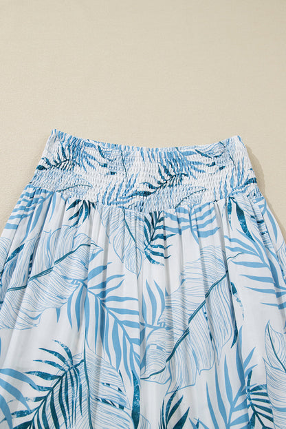Breezy Waistband Linen Blend Wide Leg Pants — Relaxed Summer Everyday Style - Pants & Culotte