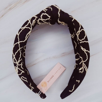 Classic Knot Stitch Detail Elegant Headband — Everyday Polished Hair Accessory - Headbands