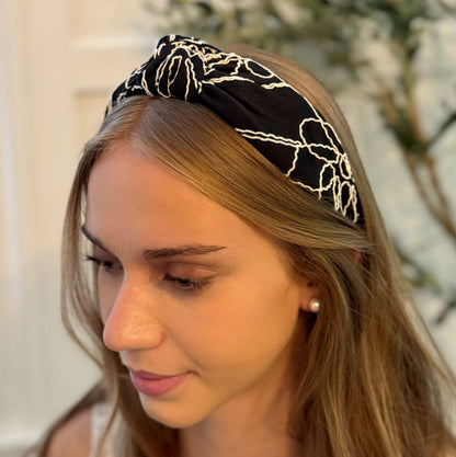 Classic Knot Stitch Detail Elegant Headband — Everyday Polished Hair Accessory - Headbands