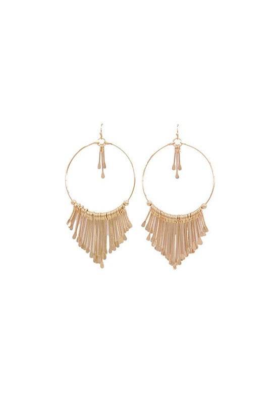 Bohemian Tassel Hoop Earring - Ro + Ivy