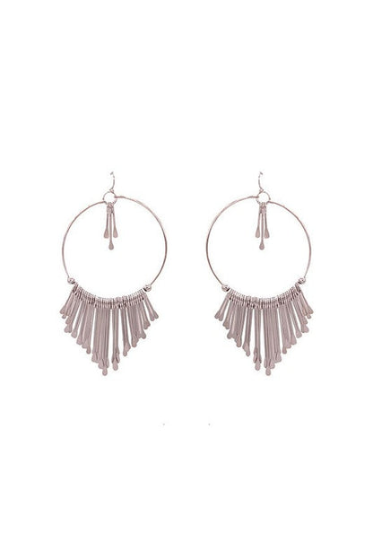 Bohemian Tassel Hoop Earring - Ro + Ivy