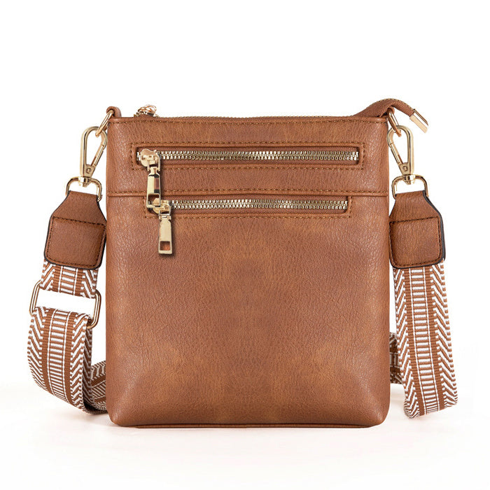 Soft Vegan Leather Guitar Strap Adjustable Crossbody Purse — Everyday Chic Carry Style -