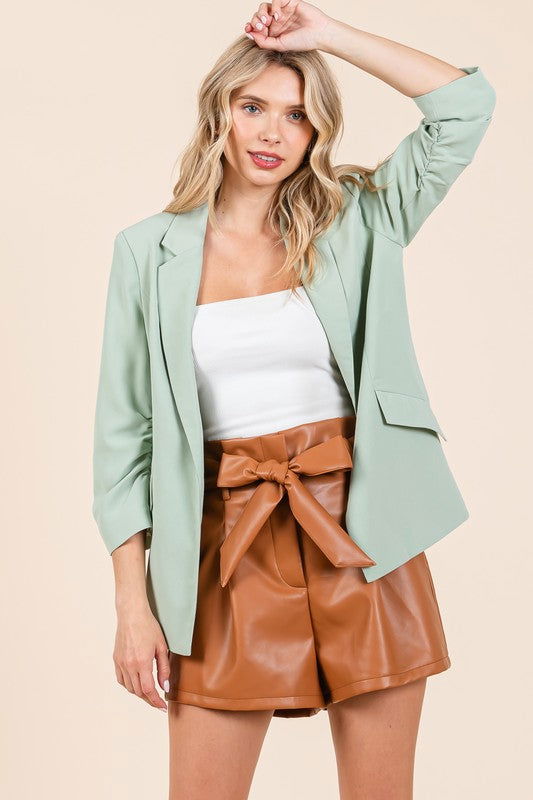 Classy Open-Front Casual Blazer - Ro + Ivy