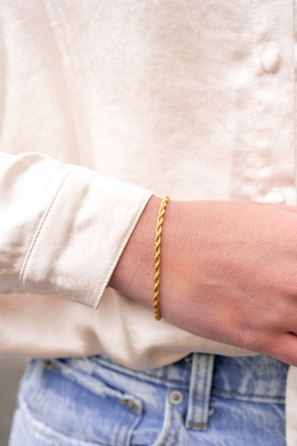 Luxe Gold Rope Stackable Bracelet — Versatile Everyday Statement Jewelry All-Occasion Style - Bracelets