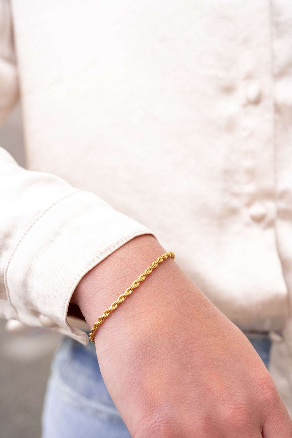 Luxe Gold Rope Stackable Bracelet — Versatile Everyday Statement Jewelry All-Occasion Style - Bracelets