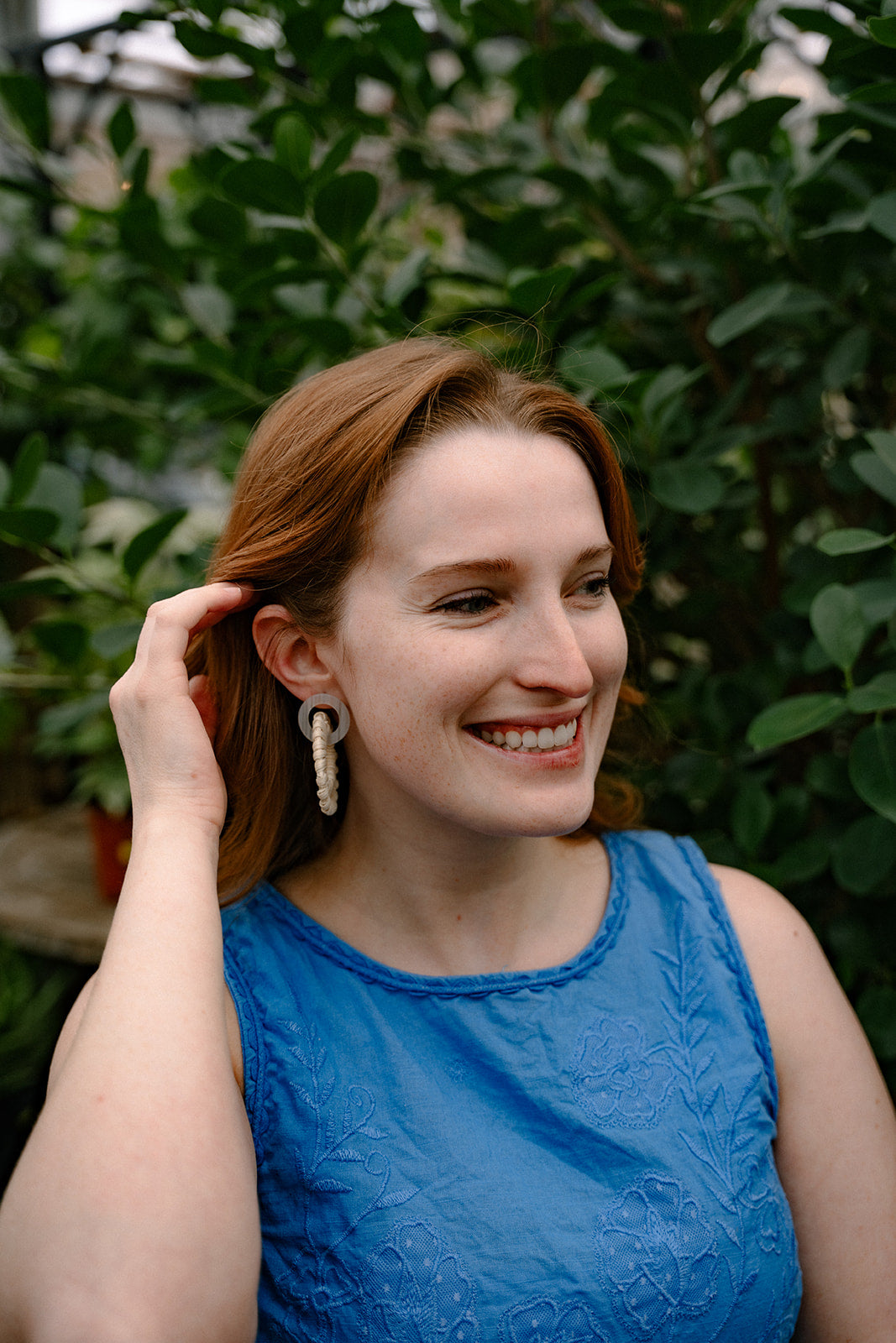 Light Rattan Textured Statement Earrings — Vacation Vibe Coastal Resort Dangle Style - Earrings