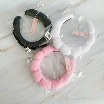 Terry Puffy Soft Headband Set Of Three - Hair Accessories